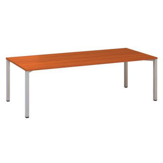 Konferenční stůl Alfa 420 s šedým podnožím|240x100x74,2cm|třešeň