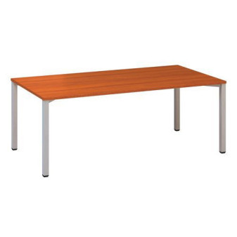 Konferenční stůl Alfa 420 s šedým podnožím|200x100x74,2cm|třešeň