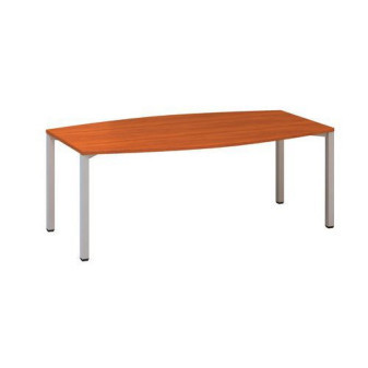 Konferenční stůl Alfa 420 s šedým podnožím|200x110x74,2cm|třešeň