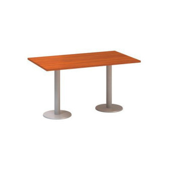 Konferenční stůl Alfa 400 s šedým podnožím|140x80x74,2cm|třešeň