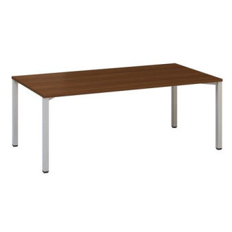 Konferenční stůl Alfa 420 s šedým podnožím|200x100x74,2cm|ořech