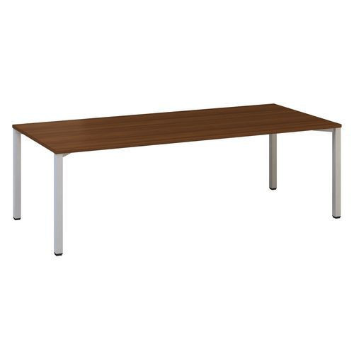 Konferenční stůl Alfa 420 s šedým podnožím|240x100x74,2cm|ořech