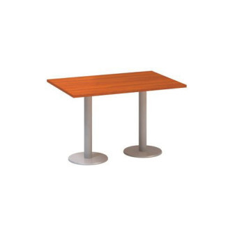 Konferenční stůl Alfa 400 s šedým podnožím|120x80x74,2cm|třešeň