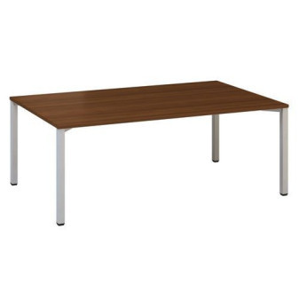 Konferenční stůl Alfa 420 s šedým podnožím|200x120x74,2cm|ořech
