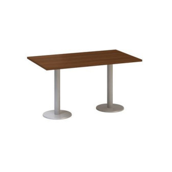 Konferenční stůl Alfa 400 s šedým podnožím|140x80x74,2cm|ořech