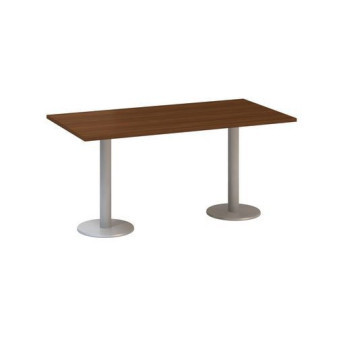 Konferenční stůl Alfa 400 s šedým podnožím|160x80x74,2cm|ořech
