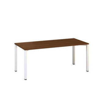 Kancelářský stůl Alfa 200|180x80x74,2cm|rovný|ořech|RAL9010