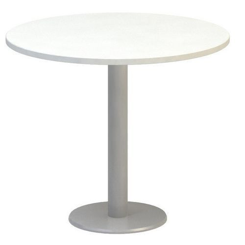 Konferenční stůl Alfa 400|90x74,2cm|deska kruh|bílá|RAL9022