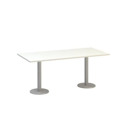 Konferenční stůl Alfa 400|180x80x74,2cm|rovný|bílá|RAL9022