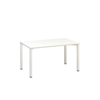 Kancelářský stůl Alfa 200|140x80x74,2cm|rovný|bílá|RAL9010