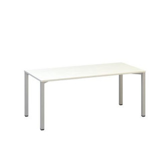 Kancelářský stůl Alfa 200|180x80x74,2cm|rovný|bílá|RAL9022
