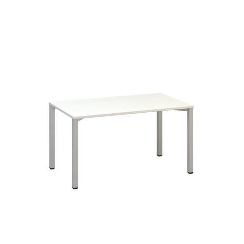 Kancelářský stůl Alfa 200|140x80x74,2cm|rovný|bílá|RAL9022