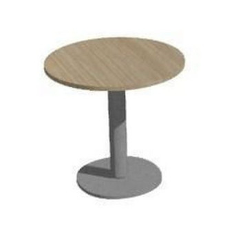 Kruhový konferenční stůl Ergo|80x75cm|světlé dřevo