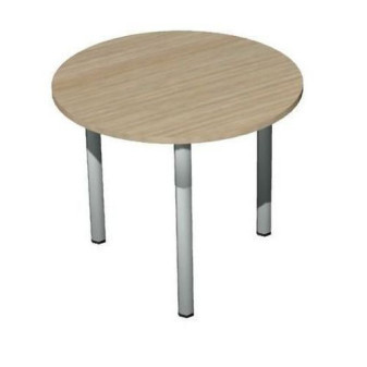 Kruhový konferenční stůl Set 90x75cm|světlé dřevo