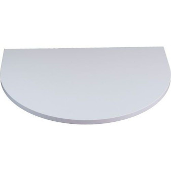 Deska jednacího stolu Combi|80x60cm|1/2 kruh|šedá