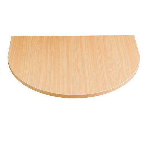 Deska jednacího stolu Combi|80x60cm|1/2 kruh|buk