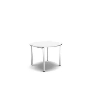 Jednací stůl|deska bílá|podnož bílá