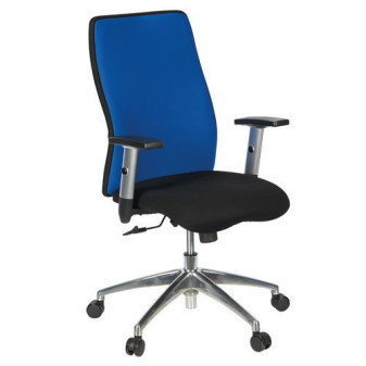 Kancelářská židle Manutan Penelope Tex|černá/modrá