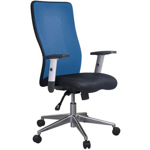 Kancelářská židle Manutan Penelope Top Alu|modrá