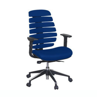Kancelářská židle Dory|látka|černá/modrá