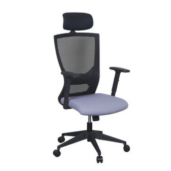 Kancelářská židle Jenny|síť|černá/šedá