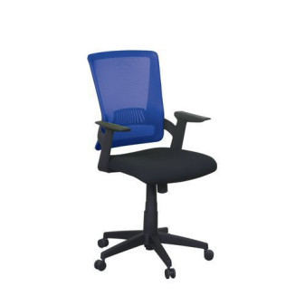 Kancelářská židle Eva|síť|černá/modrá