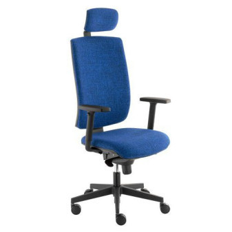 Kancelářská židle Keny Šéf|modrá/černá