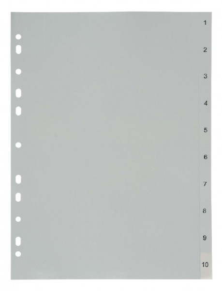 Rozdružovač A4 1-10 PP číselný šedý