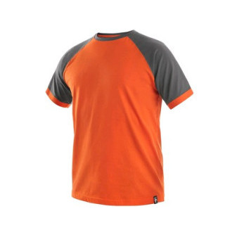 Tričko s krátkým rukávem OLIVER, oranžovo-šedé, vel.