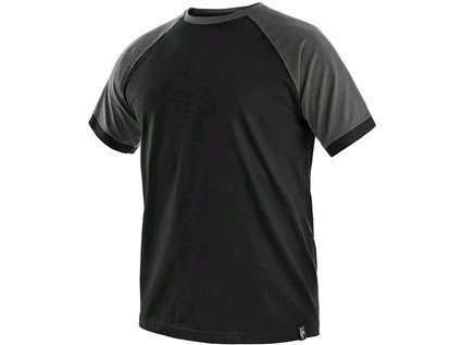 Tričko s krátkým rukávem OLIVER, černo-šedé, vel.