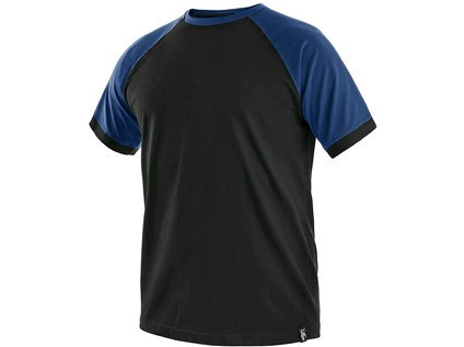 Tričko s krátkým rukávem OLIVER, černo-modré, vel. L