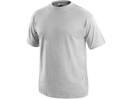 Tričko s krátkým rukávem DANIEL, světle šedý melír, vel. 3XL