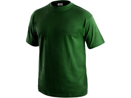 Tričko s krátkým rukávem DANIEL, lahvově zelené, vel. S