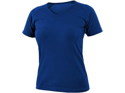 Tričko CXS ELLA, dámské, krátký rukáv, středně modrá, vel. 2XL