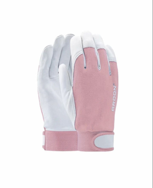 Kombinované rukavice ARDON®HOBBY 06/XS - s prodejní etiketou růžové | A1073/06-SPE