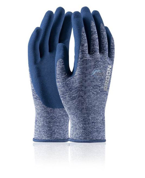 Máčené rukavice ARDON®NATURE TOUCH 07/S - s prodejní etiketou - modré | A8081/07-SPE