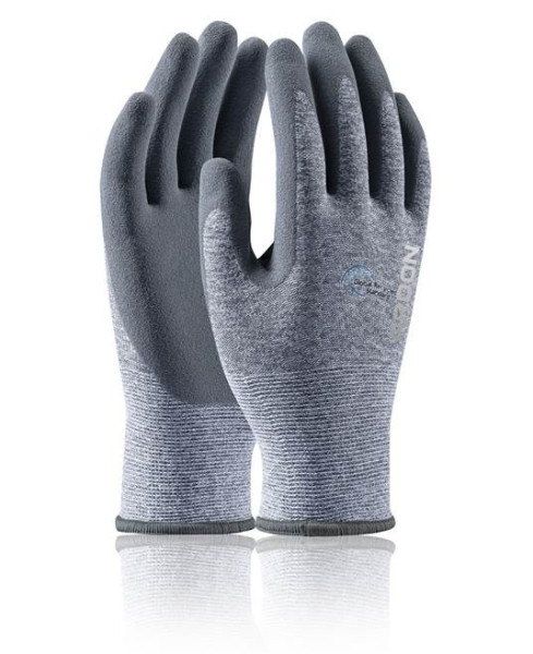 Máčené rukavice ARDON®NATURE TOUCH 07/S - s prodejní etiketou - šedé | A8080/07-SPE