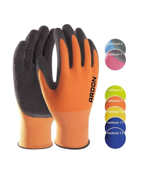 Máčené rukavice ARDON®PETRAX 06/XS - s prodejní etiketou - světle modré | A8007/06