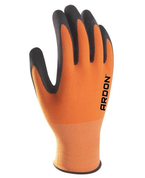 Máčené rukavice ARDON®PETRAX 10/XL - s prodejní etiketou - okrové | A8007/10