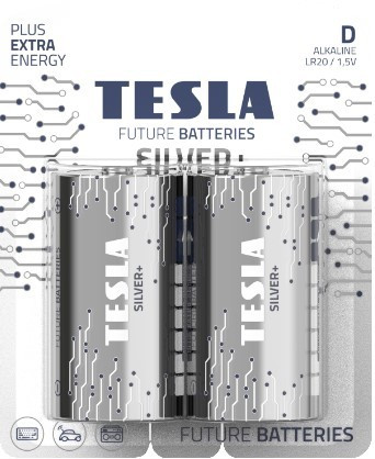 Baterie Tesla SILVER+ Alkalické D (LR20, velké monočlánky) 2ks