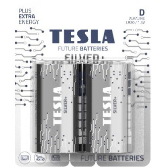 Baterie Tesla SILVER+ Alkalické D (LR20, velké monočlánky) 2ks