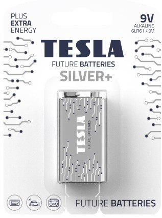 Baterie Tesla SILVER+ Alkalické 9V 6LR61