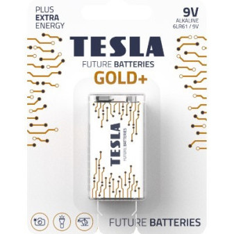 Baterie Tesla Gold+ Alkalické 6LR61 9V New design