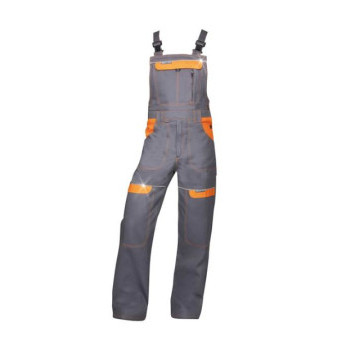 Kalhoty s laclem ARDON®COOL TREND šedo-oranžové prodloužené | H8410/