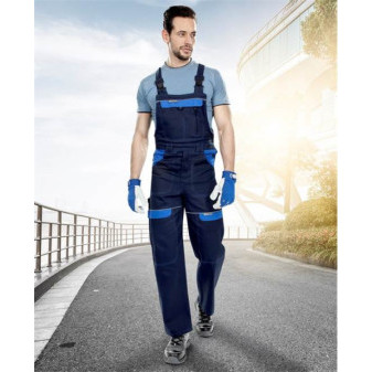 Kalhoty s laclem ARDON®COOL TREND tmavě modré-světle modré prodloužené | H8428/