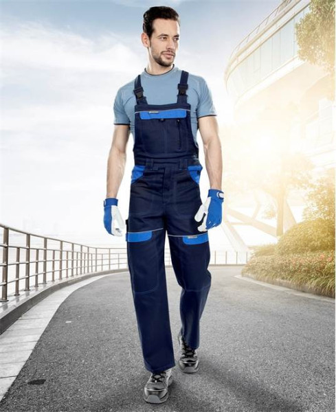 Kalhoty s laclem ARDON®COOL TREND tmavě modré-světle modré prodloužené | H8428/XL