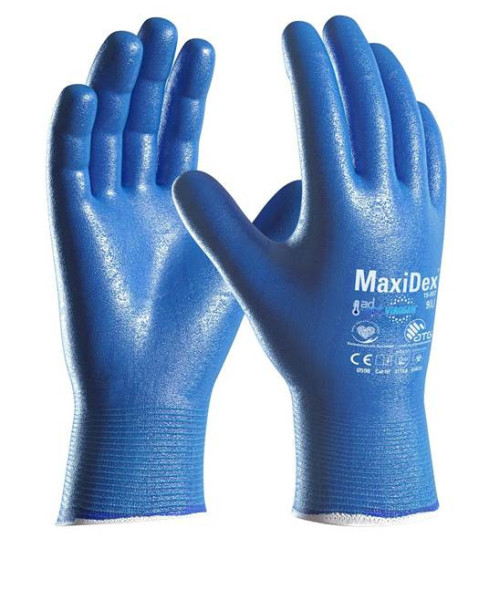 ATG® máčené rukavice MaxiDex® 19-007 08/M | A3033/08