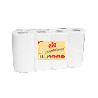 Toaletní papír Ele 3vrs. bílý 100% celuloza 8ks / prodej po balení