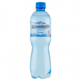 Voda minerální Ustronianka sycená 0,5L / prodej po balení