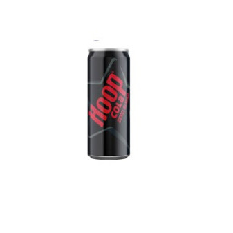 Hoop Cola zero 0,33L plech / prodej po balení